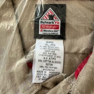 NWT Bulwark FR work shirt